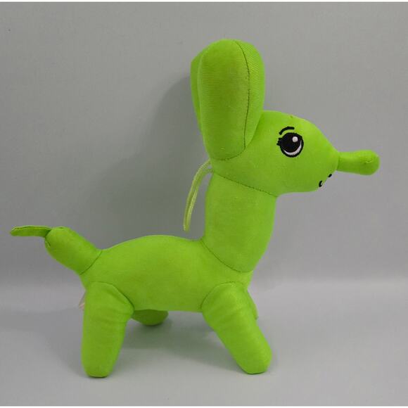 Green Polyester Balloon Animal Dog Plush - Picture 5 of 14